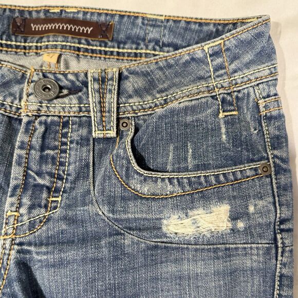 Y2K 2000s Yanuk Jeans Women's Mirage Flared Bootcut Size 27 Vintage EUC Low Rise - Picture 7 of 16